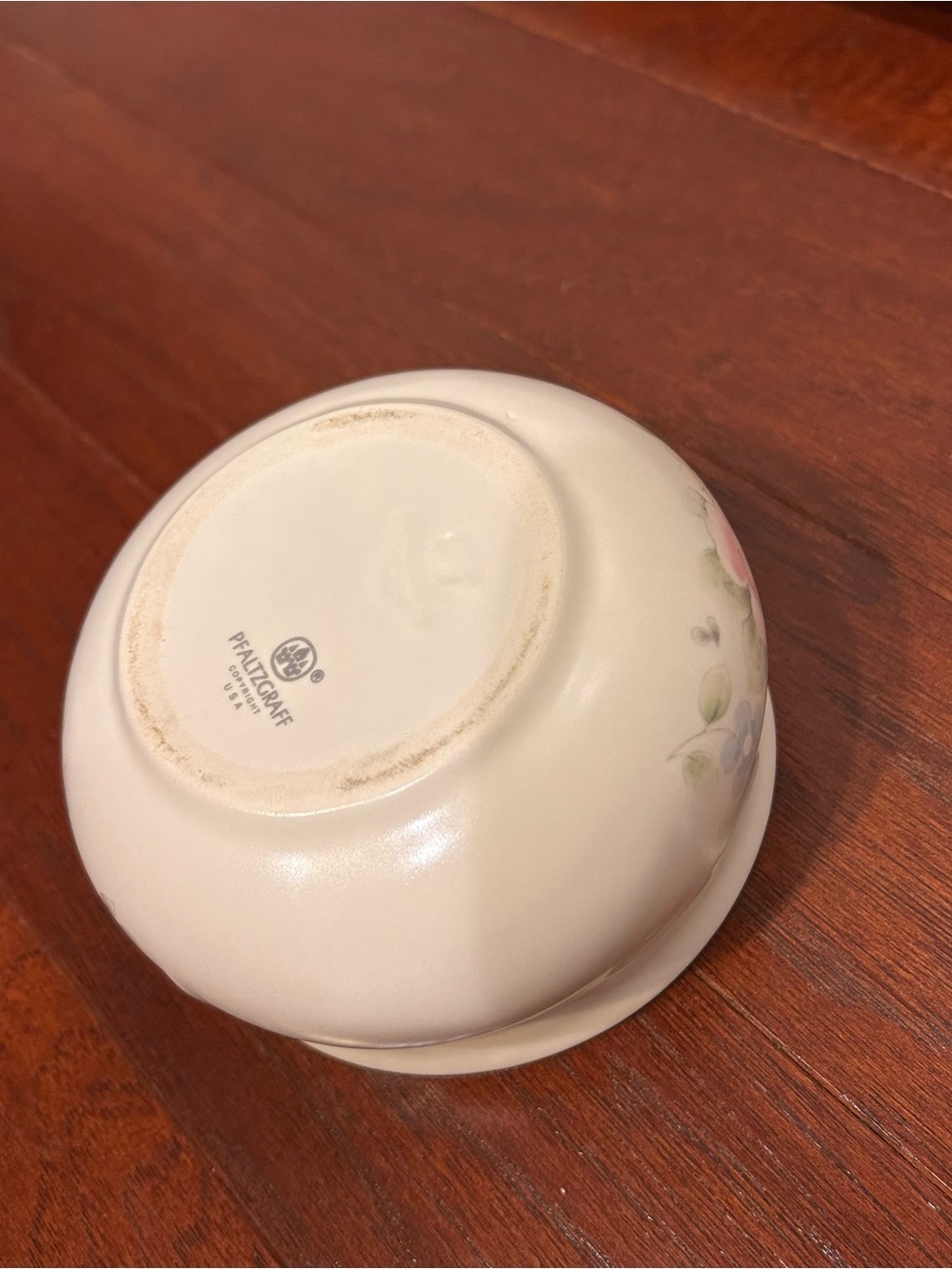 Vintage Pfaltzgraff Tea Rose Butter tub or spice/sugar tub and Lid - Picture 7 of 12